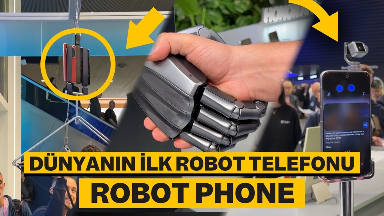 Dünyanın ilk robot telefonu Honor Robot Phone ve en ince katlanabilir telefonu Magic V6