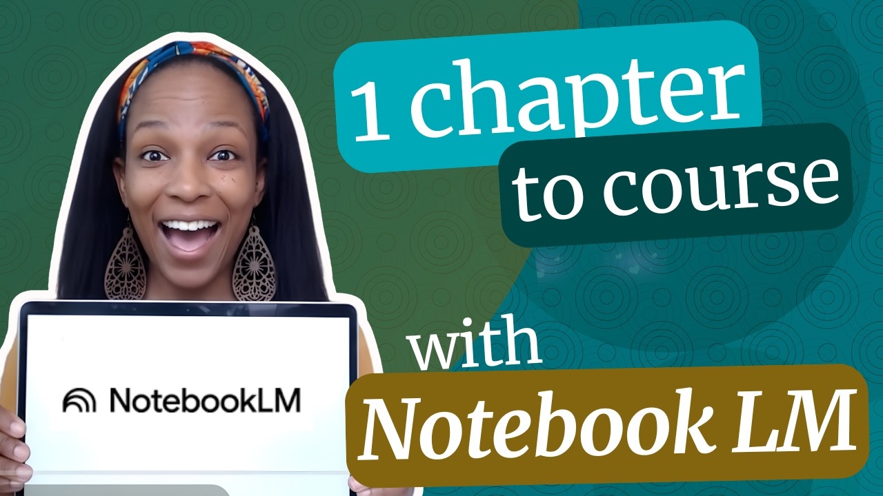 Using NotebookLM - I Turned One Book Chapter Into a Course (Here's the Exact Workflow)