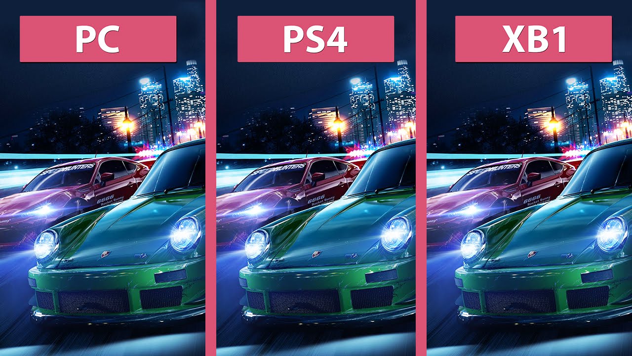 Need for Speed &ndash; PC vs. PS4 vs. XBox One Graphics Comparison