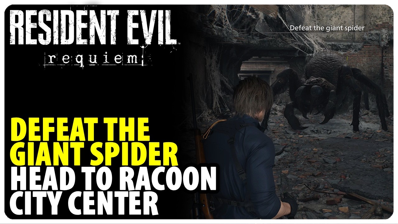 Defeat The Giant Spider - Head To Racoon City Center | Resident Evil 9 Requiem