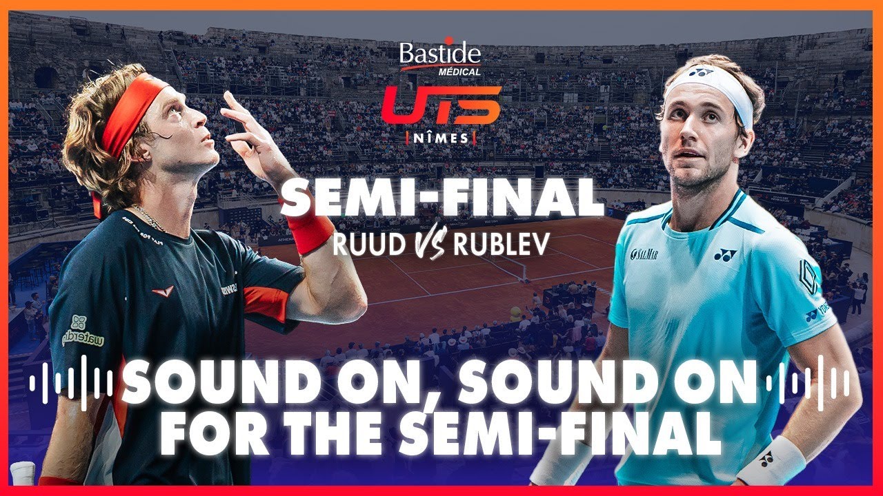 The Ice Man Casper Ruud VS Rublo Andrey Rublev | Bastide Médical UTS Nîmes 2025