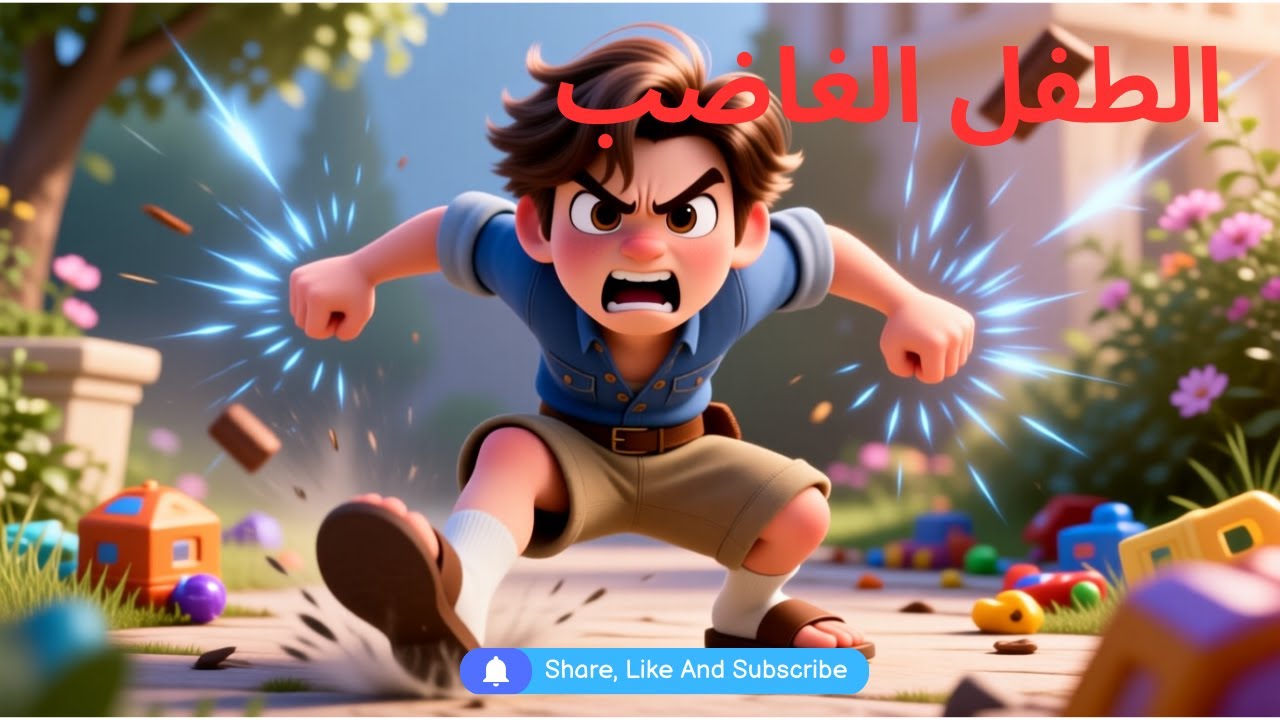 سليم يتعلّم كيف يسيطر على غضبه 😌 | قصة أطفال عن المشاعر وضبط النفس |  قصص قبل النوم