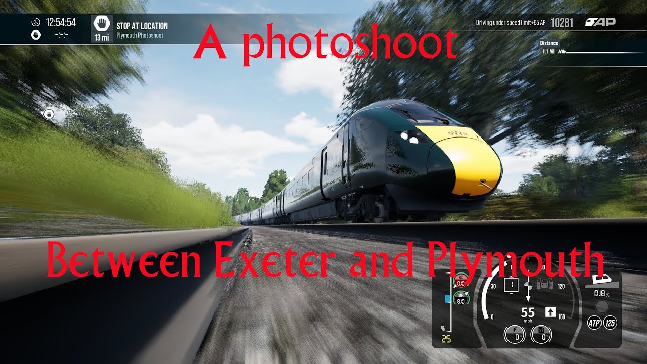 A photoshoot between Exeter and Plymouth on TSW6
