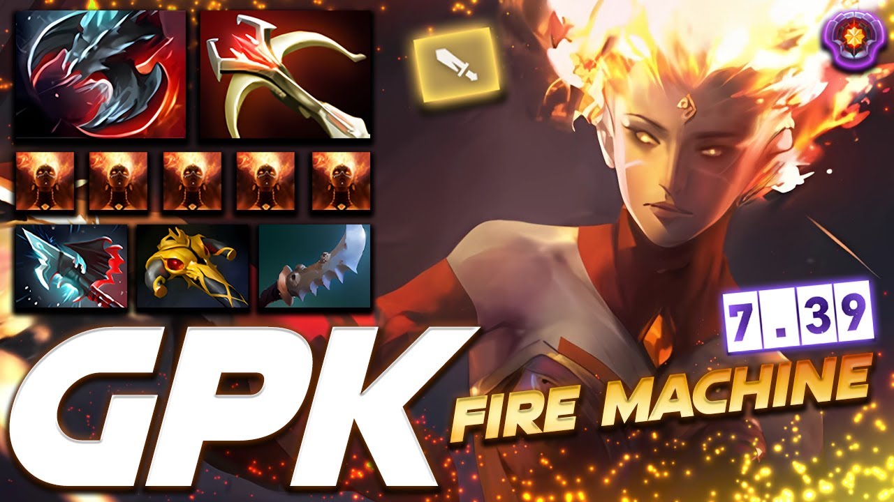 GPK LINA FIRE MACHINE - New Patch - Dota 2 Pro Gameplay [Watch & Learn]