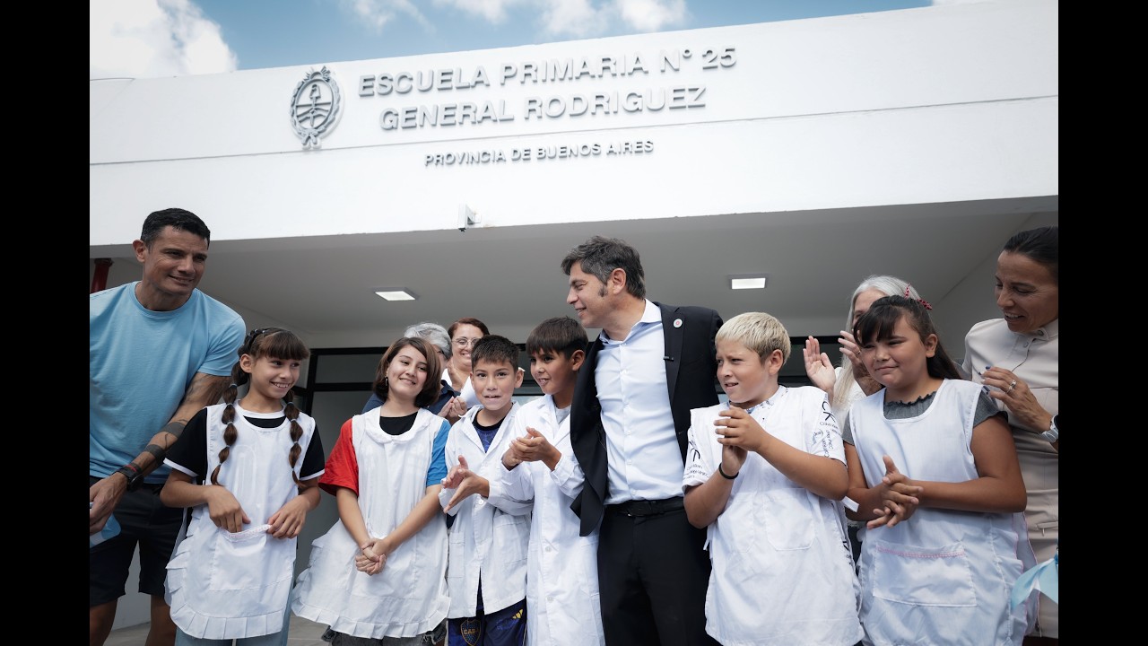 Inauguración de Escuela Primaria N° 25 en General Rodríguez