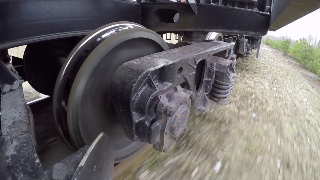 [GoPro] Тележка грузового вагона ЦНИИ-Х3-0 2 / Freight car bogie 2