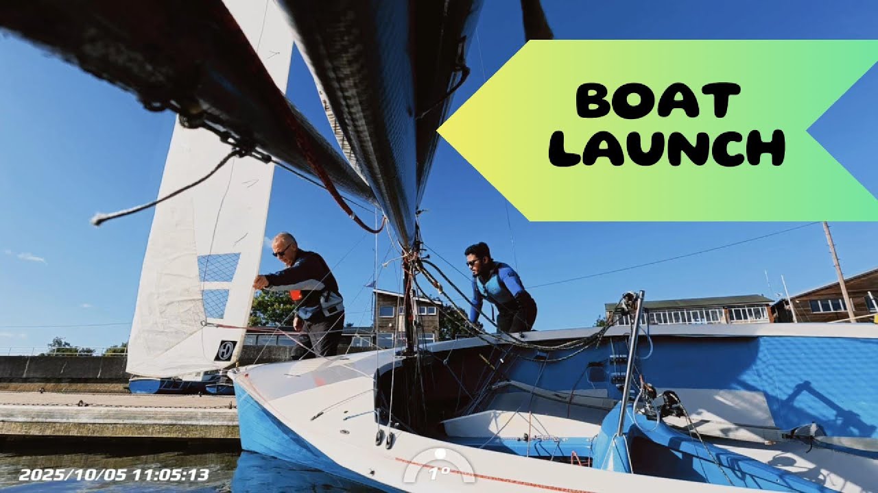 Merlin Launch | Windy Sailing | Boat Launching| MRX | Club Racing | Wembley Sailing Club | WSC