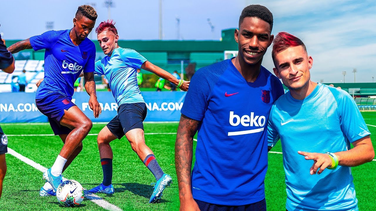 EL F.C. BARCELONA ME RETA A UN ENTRENAMIENTO CON JUNIOR FIRPO x SEMEDO