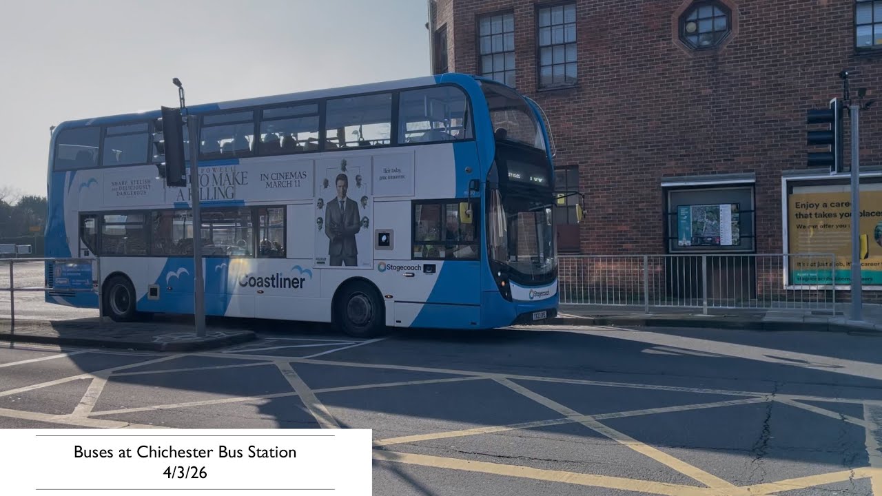 Buses at Chichester Bus Station 4/3/26