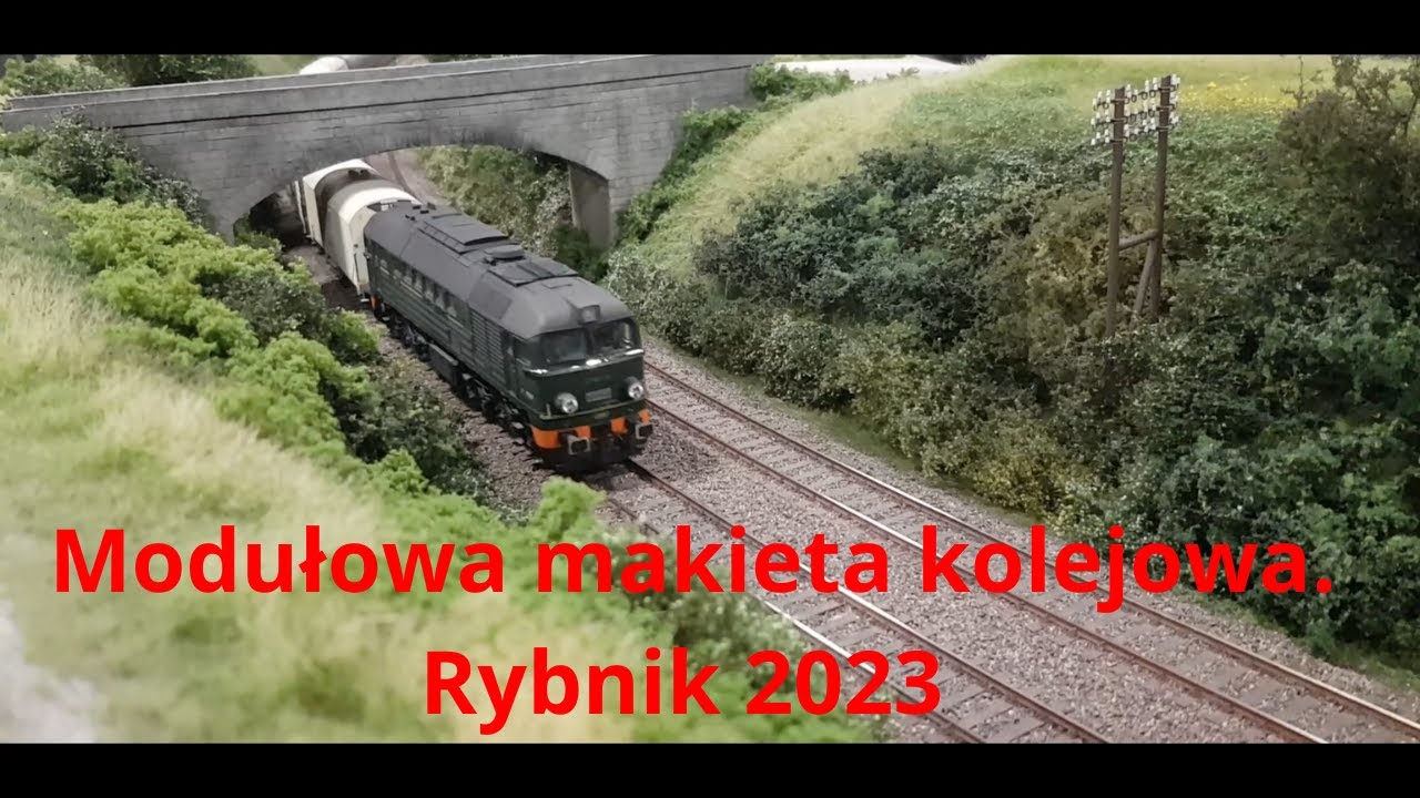 Modułowa makieta kolejowa - Rybnik 2023r.