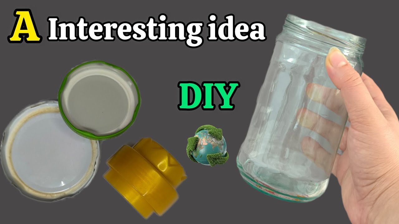 DIY Jam Jar Lantern / Transform Recycled Materials into Elegant Home Decor/ASMR♻️😉