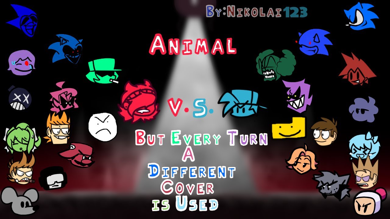 Friday Night Funkin' Vs Annie - Animal: But Every Turn a Different Cover Is Used (370 Subs Special!)