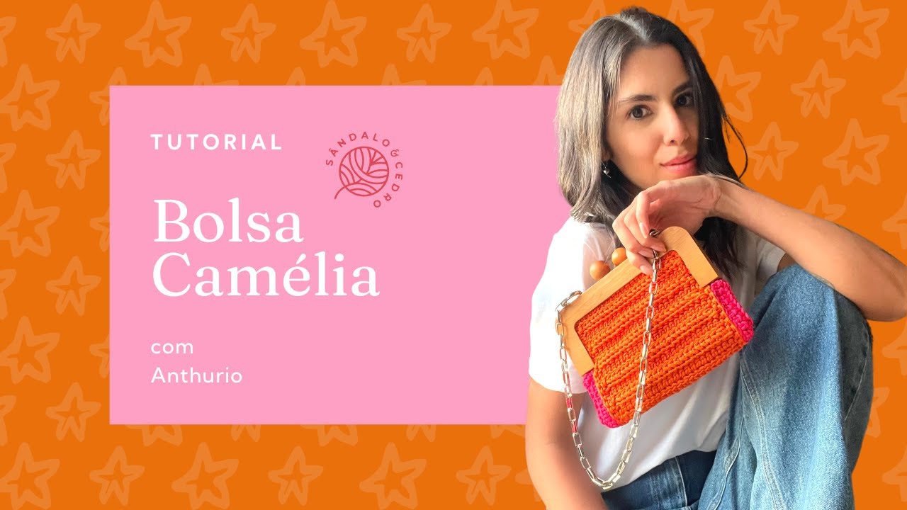 Bolsa em crochê com fecho da vovó