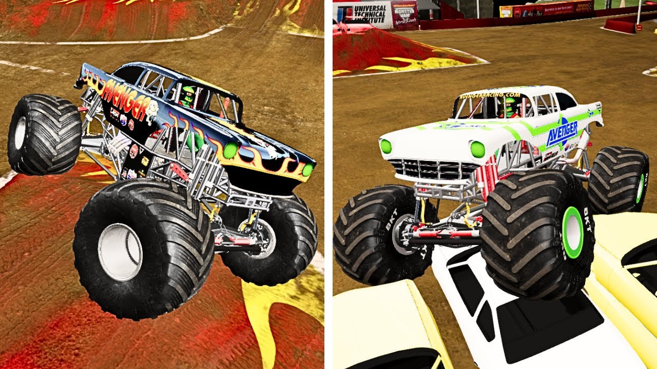 TEAM AVENGER MONSTER TRUCK FREESTYLE BEST MOMENTS!
