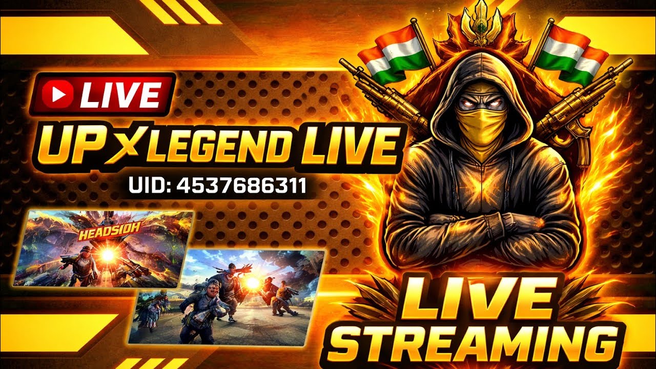 UP Legend Live is 🔴 UP〆LEGEND LIVE | Free Fire Live Gameplay | Rank Push