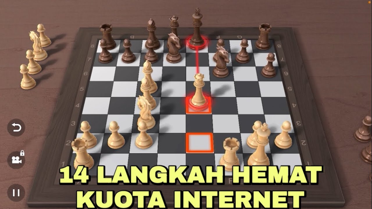 Permainan legendaris catur 14 langkah skakmat