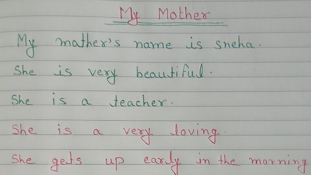 10 lines on My Mother in english | Essay on My Mother in english | My Mother essay in english