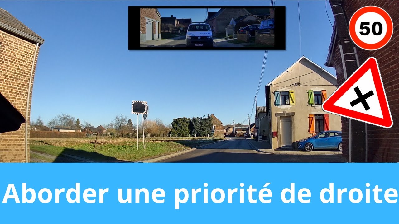 Aborder une priorité de droite 🇧🇪