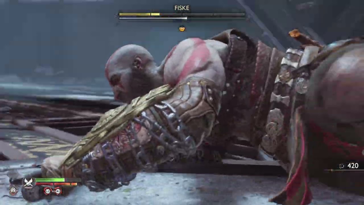 God of War Ragnarök baasgevecht Fiske.