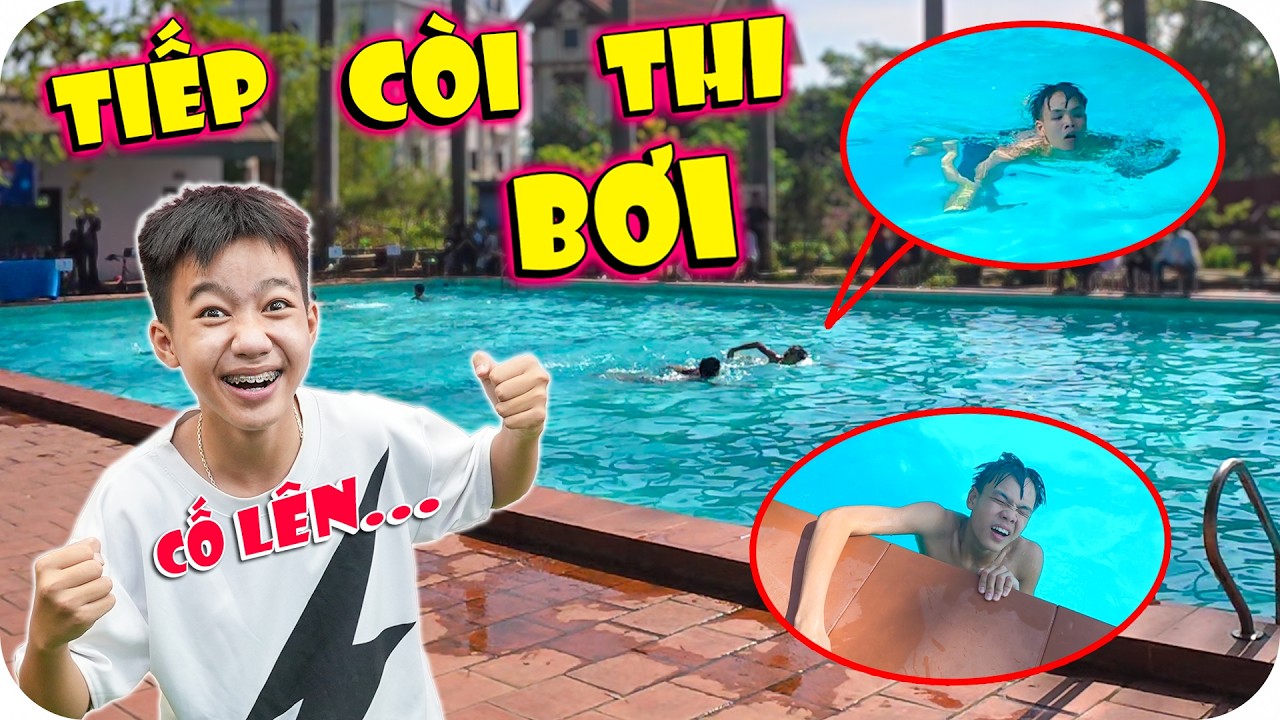 Tiếp Còi Kiệt Sức Trong Cuộc Thi Bơi Quyết Giành Giải Nhất - Minh Quân Đi Theo Cổ Vũ | Minh Khoa TV