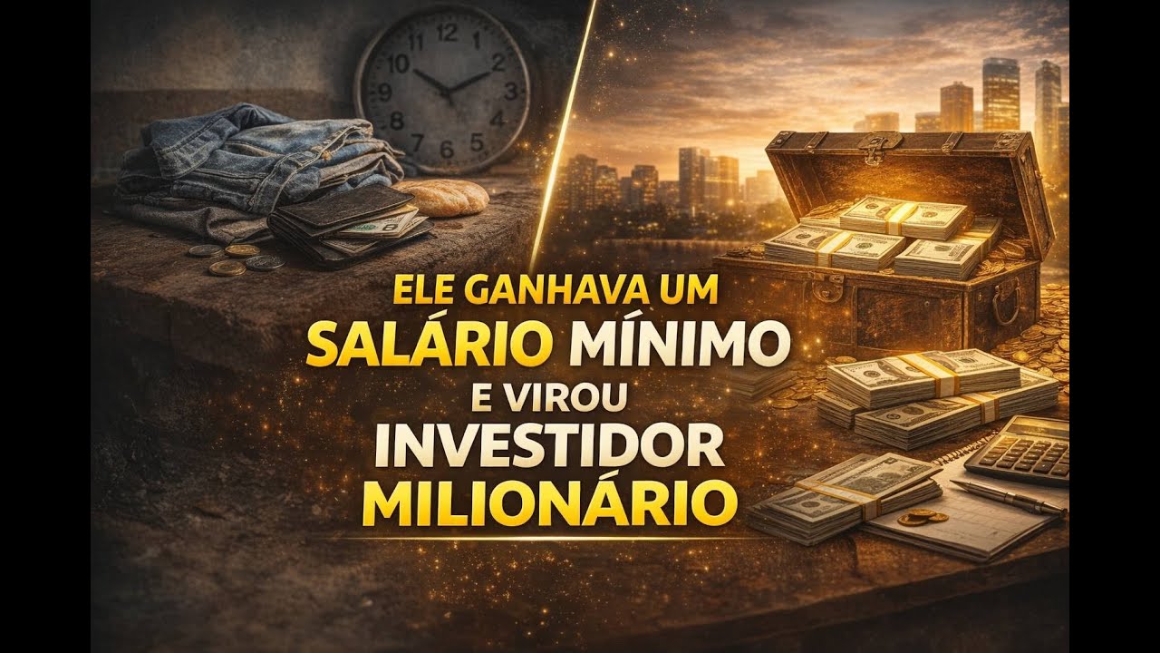 ELE GANHAVA UM SALÁRIO MÍNIMO E VIROU INVESTIDOR MILIONÁRIO