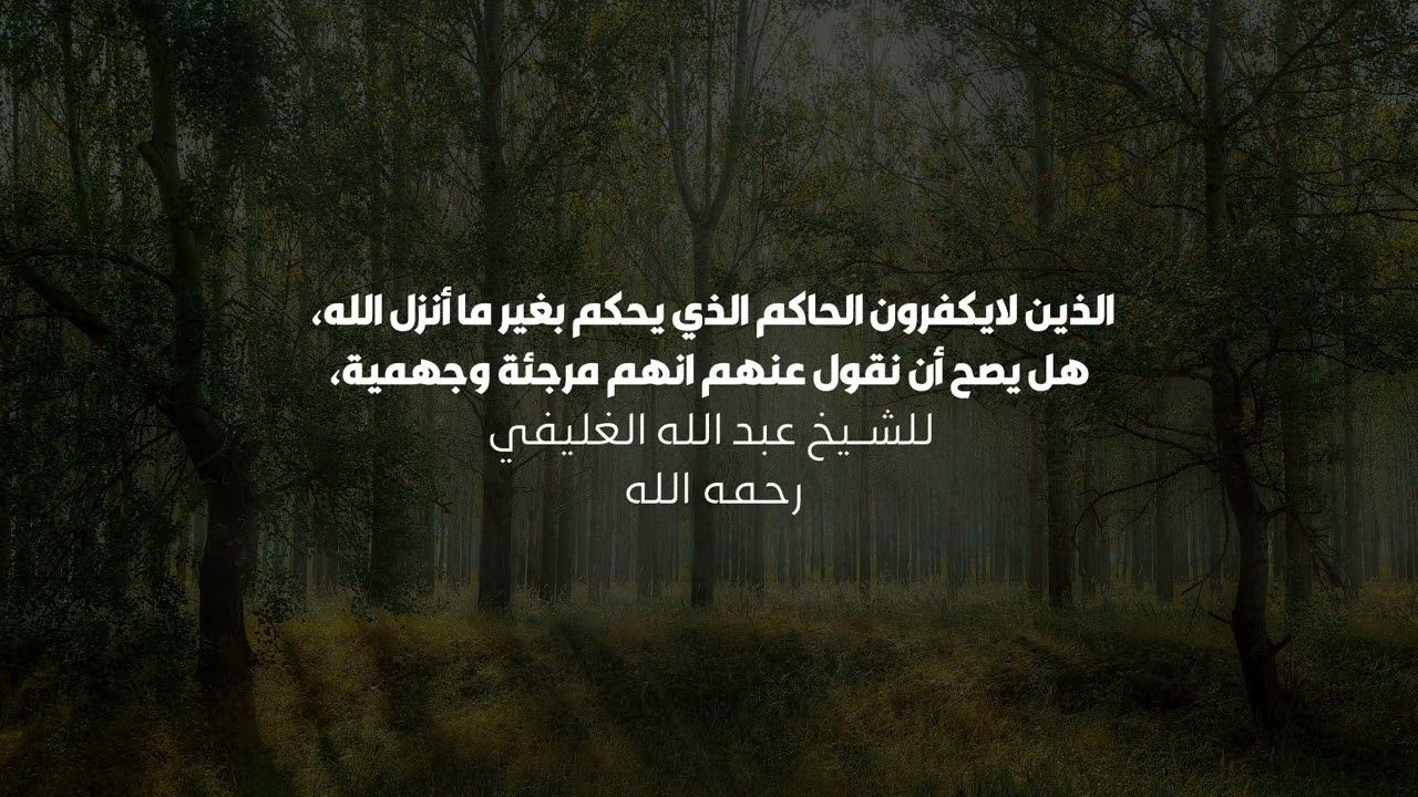 الذين لايكفرون الحاكم الذي يحكم بغير ما أنزل الله، هل يصح أن نقول عنهم انهم مرجئة وجهمية،