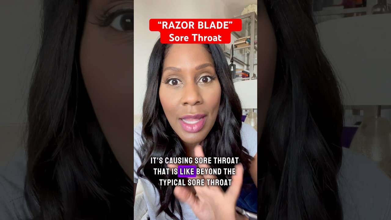 &ldquo;RAZOR BLADE&rdquo; SORE THROAT COVID Variant! 🤒 #shortsfeed #shortsvideo #shorts