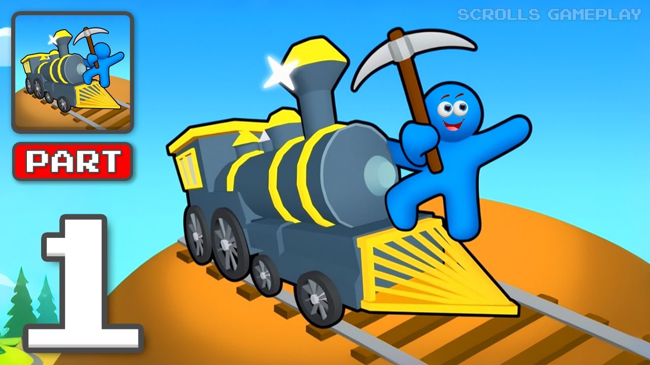Pocket Train - Gameplay Walkthrough Part 1 - Train Track Builder (iOS, Android)
