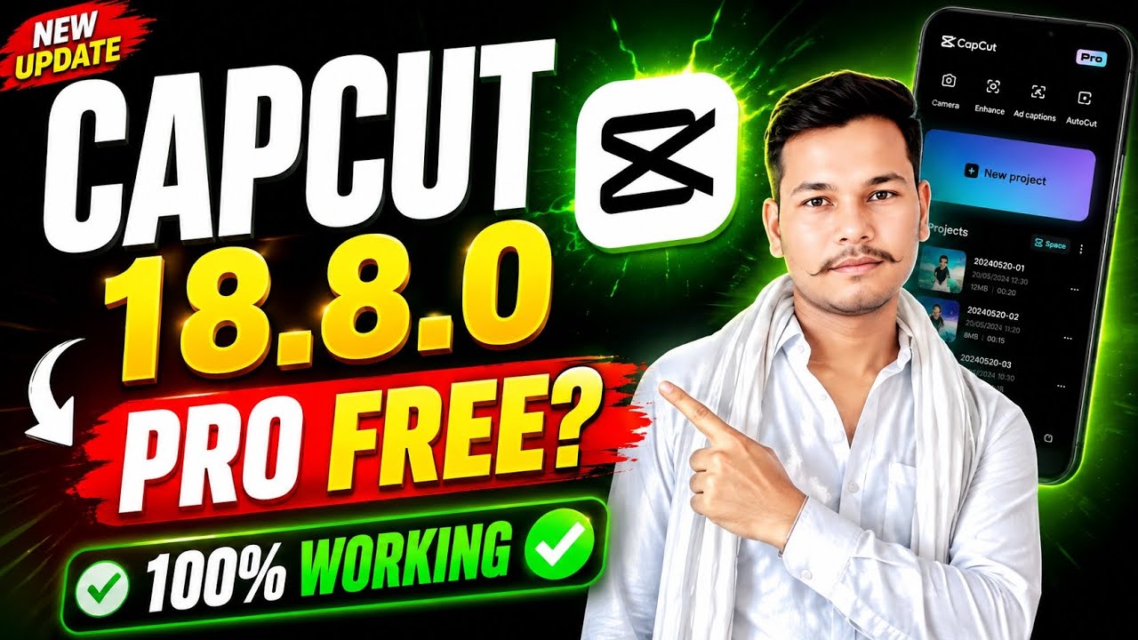CapCut 18.8.0 Pro Free 🤔 100% Working | CapCut No Internet & Template All Problems Fixed