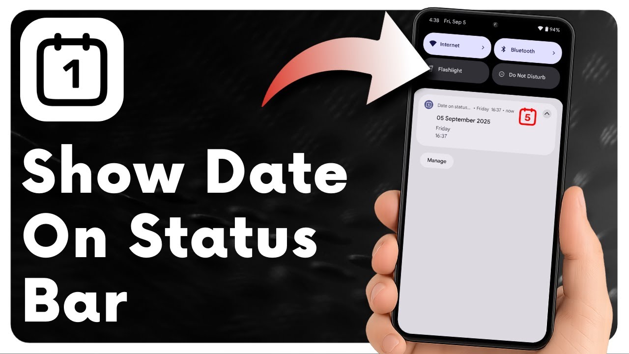 How To Show Date On Status Bar Android