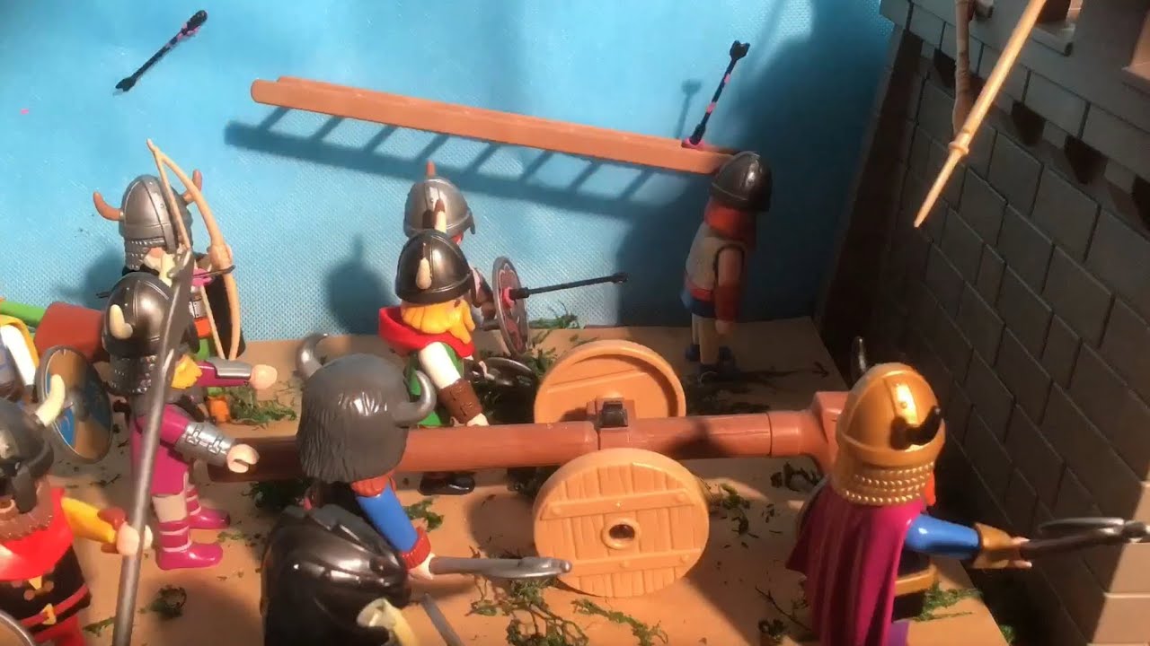 Vikings vs Saxons playmobil the battle of England Ragnar stopmotion