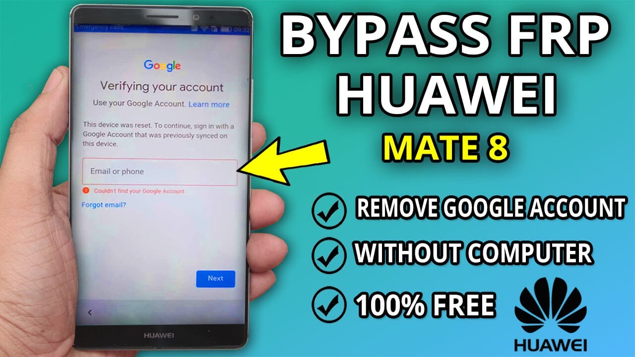 Huawei Mate 8 Обход FRP | Удалить аккаунт Google без пк 2021