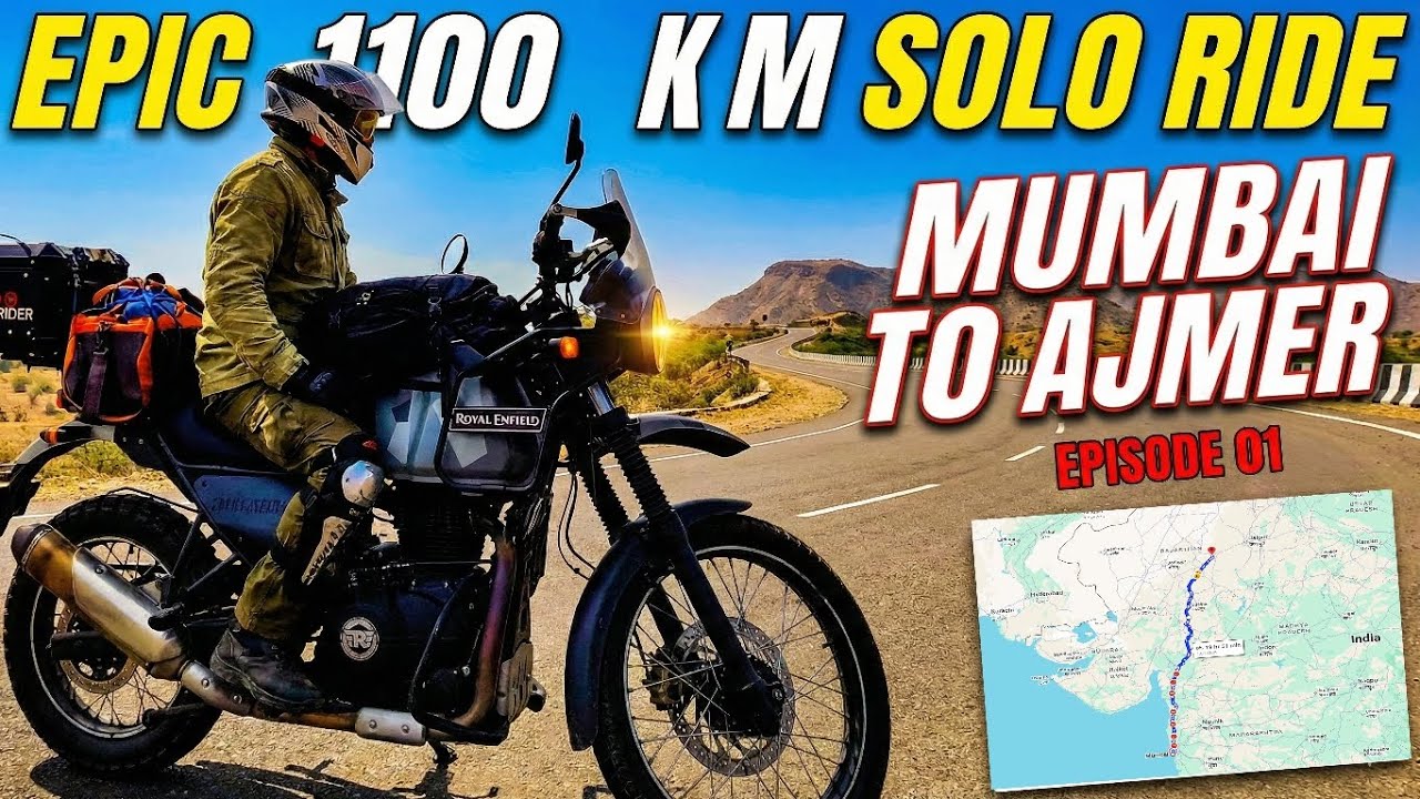 Mumbai to Ajmer Epic Road Trip | Solo Bike Ride | with unexpected mileage Himalayan 411 #bikerider