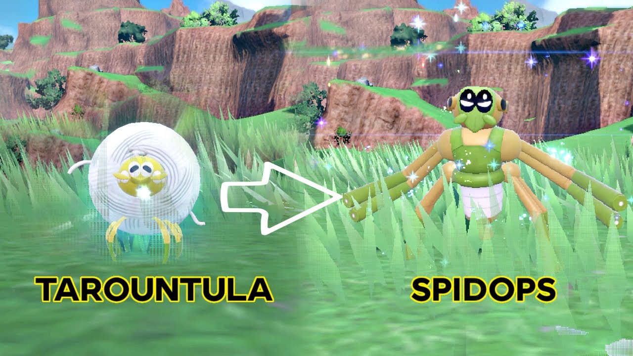 Tarountula evolves to Spidops // Pokemon Evolution