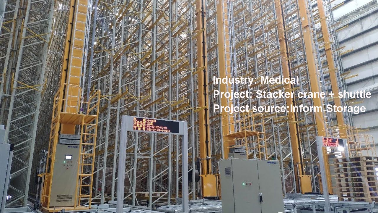 The application of Inform Storage stacker crane and shuttles