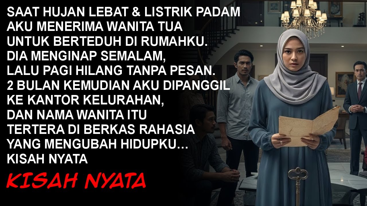 AKU MENERIMA WANITA TUA UNTUK BERTEDUH DI RUMAHKU,DAN TERNYATA PERTOLONGAN SAYA DIMANFAATKAN UNTUK..