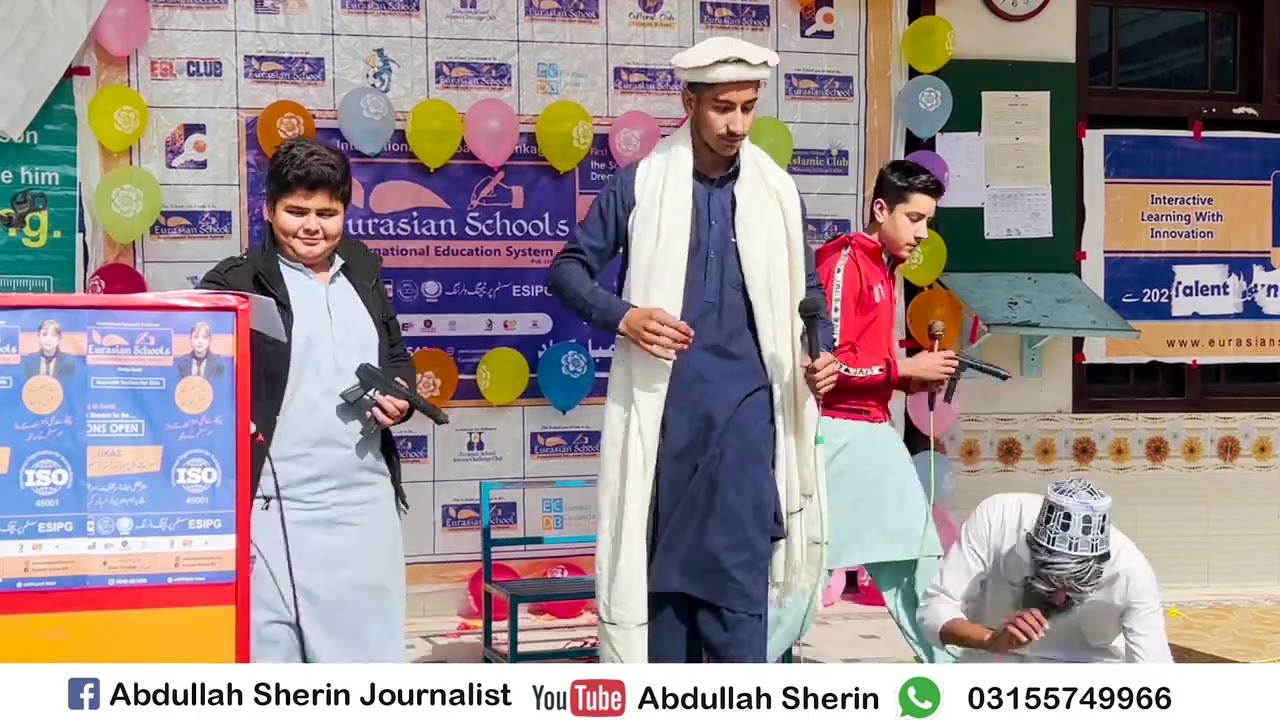 Waldain Ke Kirdar per Banaya Gaya Drama | Eurasian School Kanju | Pashto