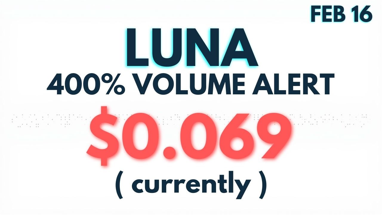 LUNA 400% Volume Alert! Is a Pump Next?  Luna coin Price Prediction | LUNA USD | Feb 16, 2026