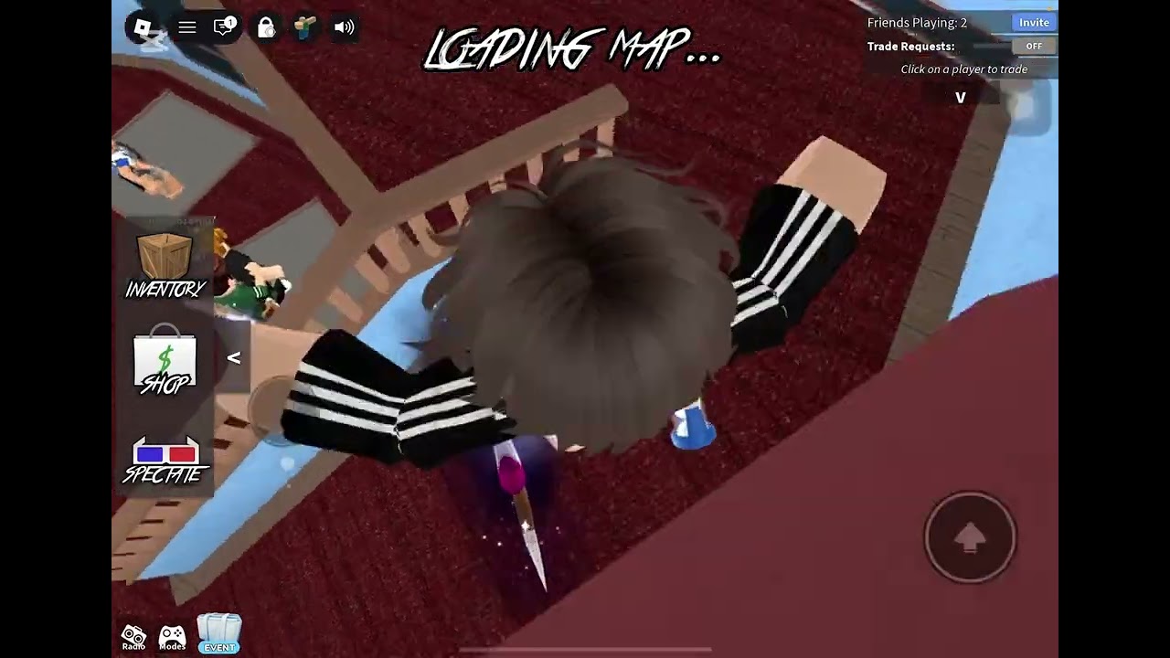 لعبت مع صديقي  أبو طاقية 🧢 MM2[ضحككككك] 