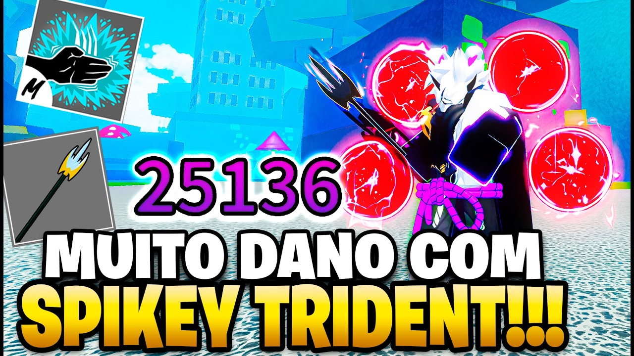 USEI o SPIKEY TRIDENT no BLOX FRUITS para CAÇAR BOUNTY!!!