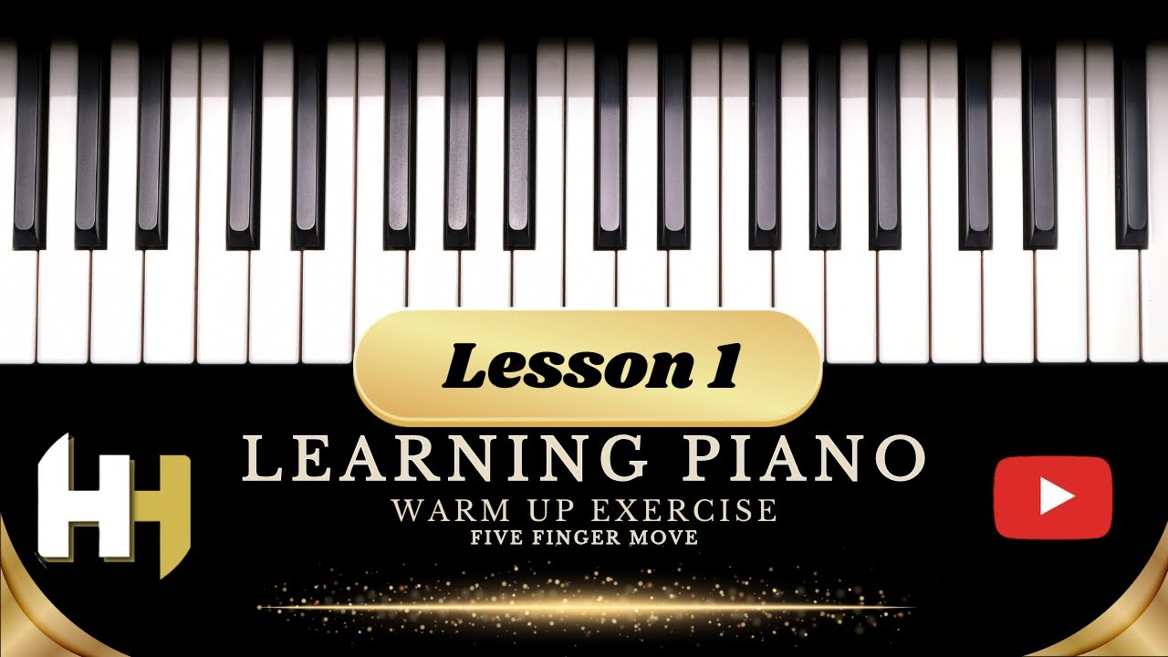 How to Play Piano Lesson 1: Warm-Up Exercise | Simple and Effective | Start Playing Piano Today!
