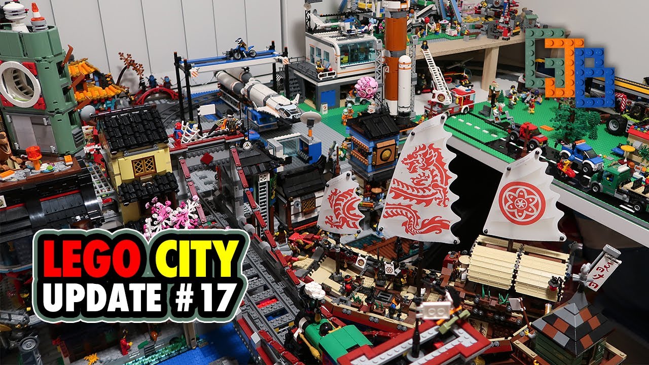 Custom LEGO City Update #17 - I finally have a working harbour!