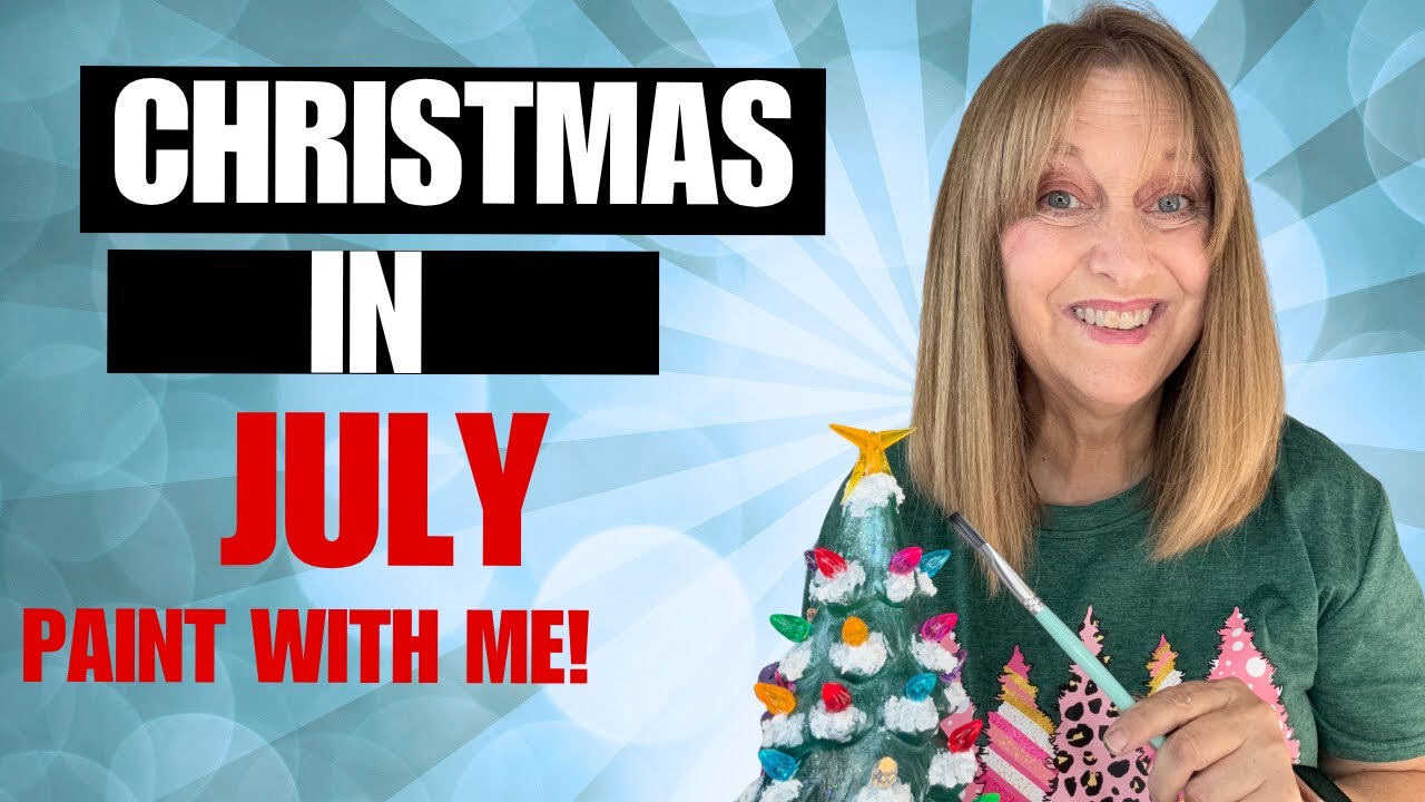 How to Paint a Ceramic Christmas Tree Step by Step/ Holiday DIY for Beginners