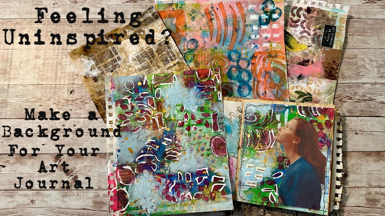 Make a Mixed Media Background For Your Art Journal