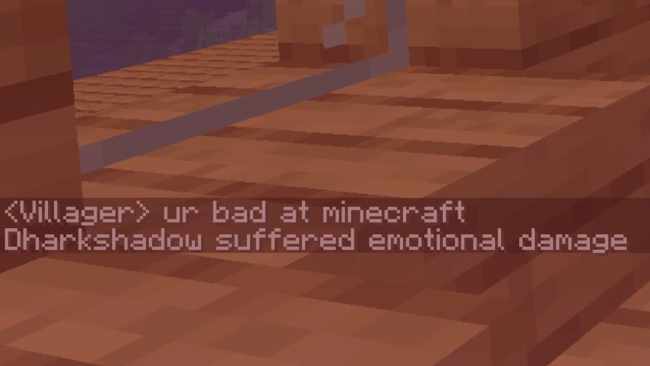 Emotional Damage in Minecraft