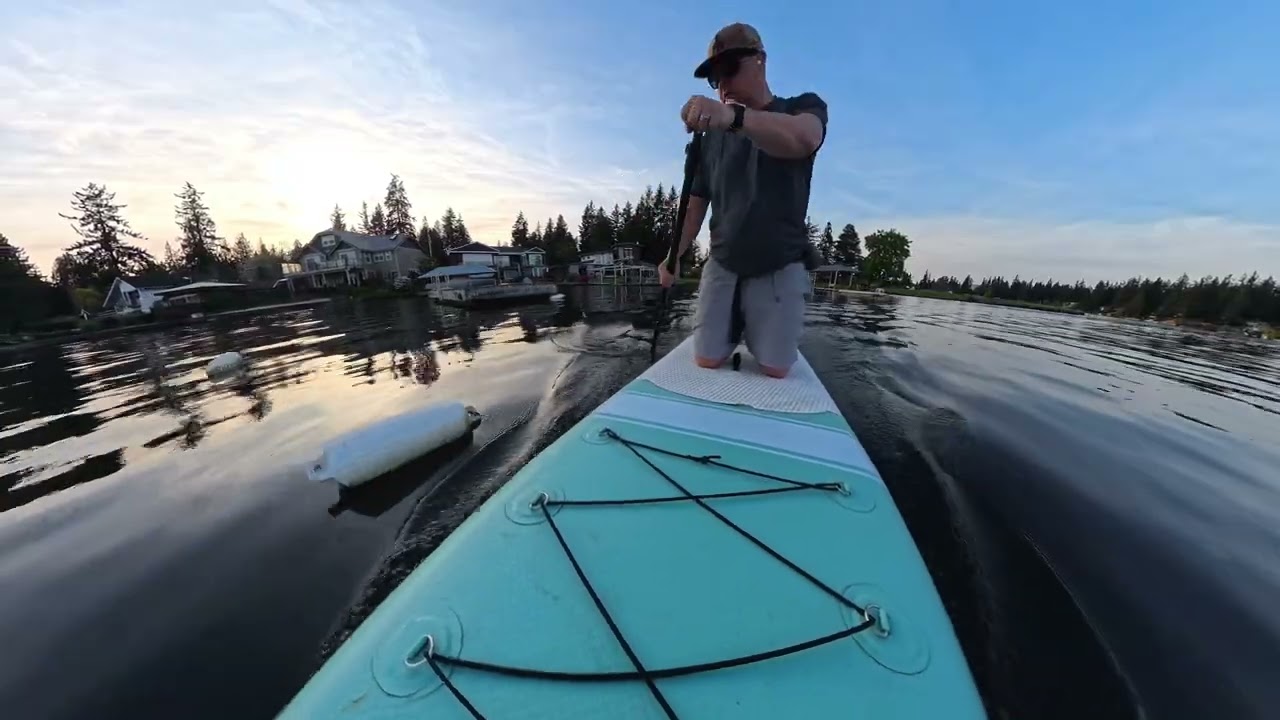 Paddle Boarding on Lake Sawyer