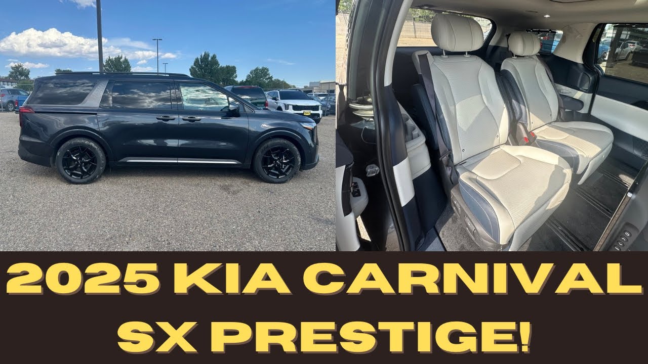 2025 Kia Carnival SX Prestige! Rear Entertainment and Lounge Seats! Must See! In Depth Review! #kia