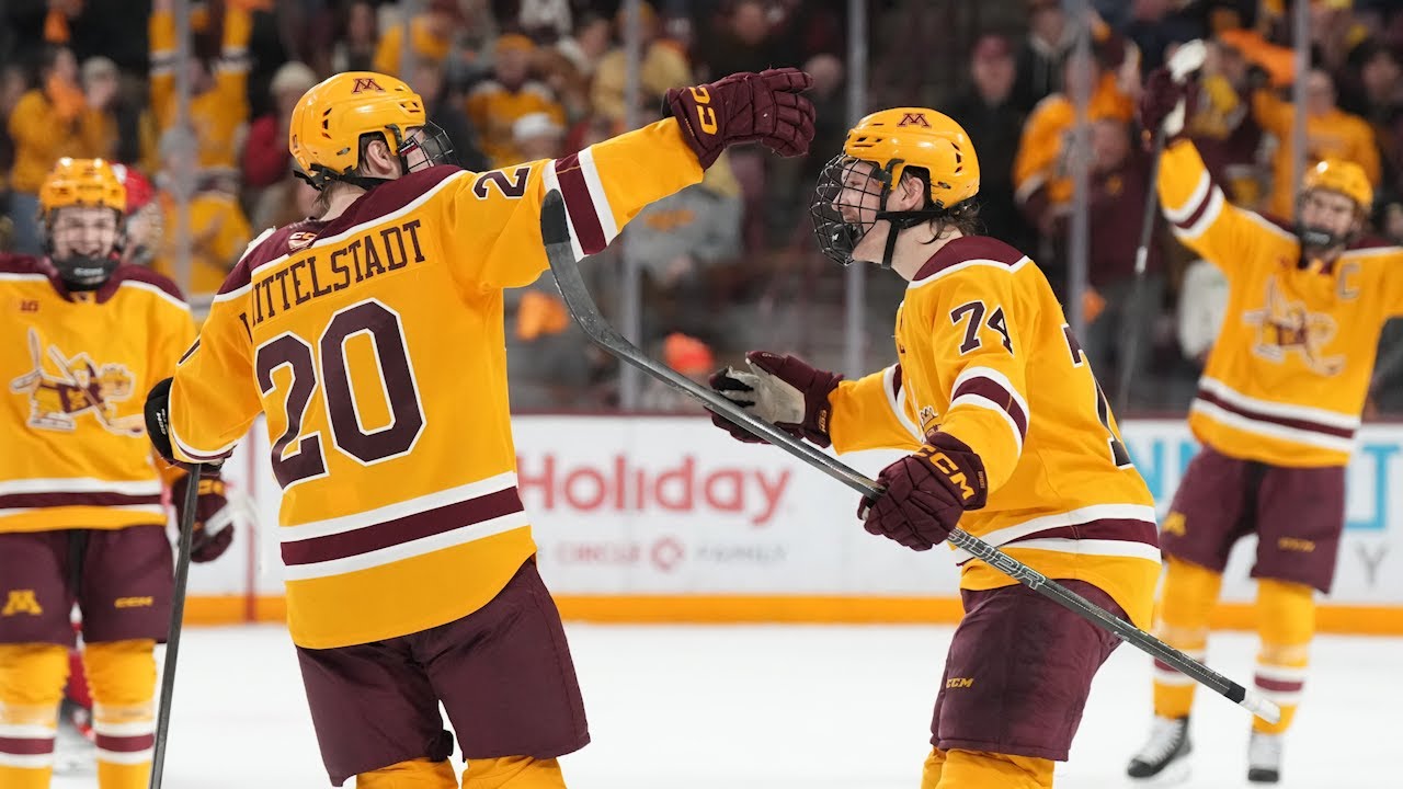 Highlights: Minnesota Men's Hockey Sweeps #8 Wisconsin