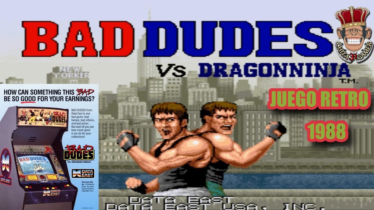 CON 25 PESETAS.JUEGOS RETROS: Bad Dudes Vs. DragonNinja 1988 MAMES32