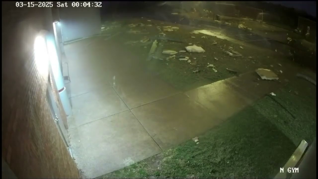 Neoga, Illinois EF2 Tornado March 15th, 2025 Direct Hit CCTV